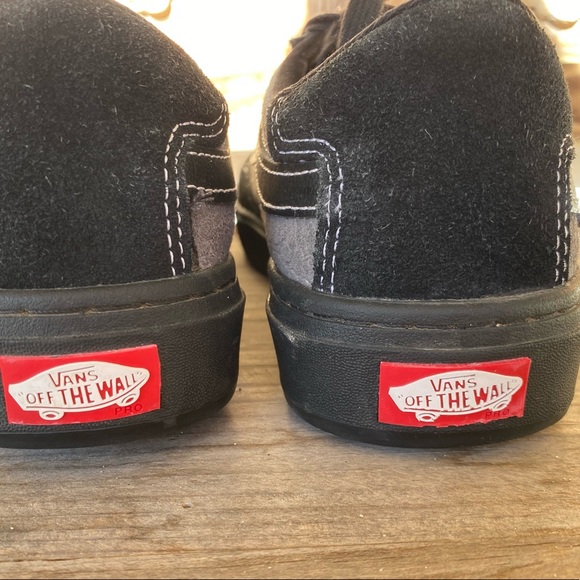 Vans Berle Pro (Croc) Black Suede Skateboard Shoes Mens Size 8 - Picture 12 of 14